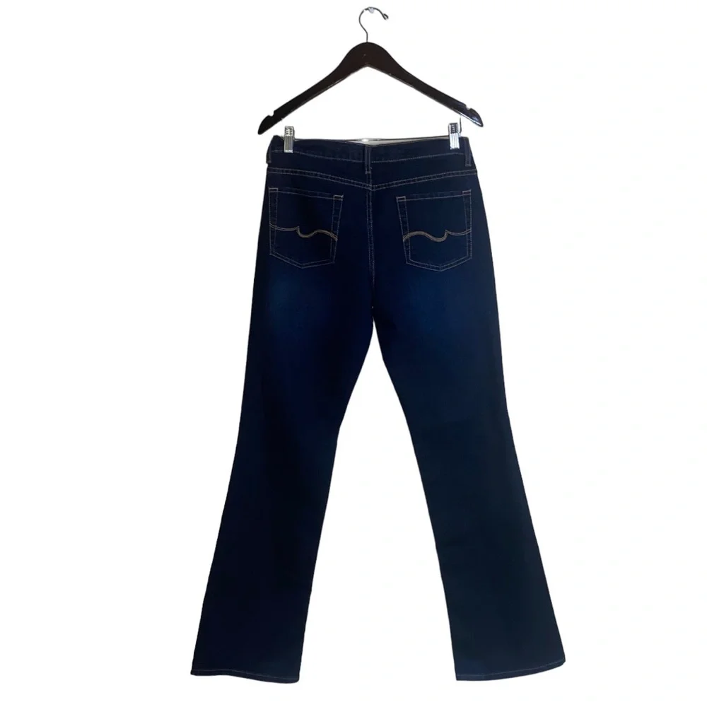 No Boundaries Denim Women’s Juniors Dark Blue Wash Mid Rise Bootcut Jeans Sz 11 - Picture 10 of 16
